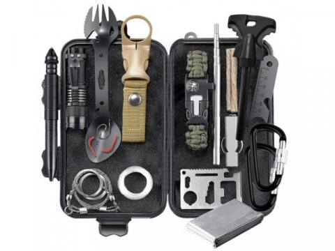 SPORT ȘI ACTIVITĂȚI - Kit de supravietuire, multifunctional, excursii, camping, drumetii, pescuit
