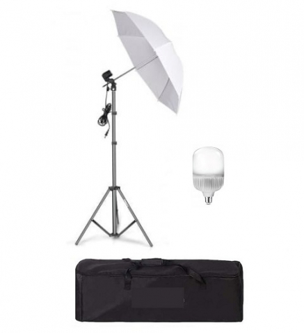 Umbrele foto - Umbrela cu trepied reglabil 200 cm, bec LED 25W, geanta de transport inclusa