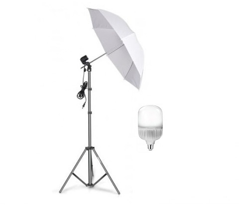 Umbrele foto - Umbrela cu trepied reglabil 200 cm, bec LED 25W