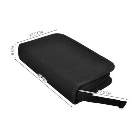 Kit instrumente de retea si tester cabluri 2 in 1, 145 piese, compatibil mufe RJ45/RJ11, cu husa depozitare, 27x15.5x6 cm, negru [5]