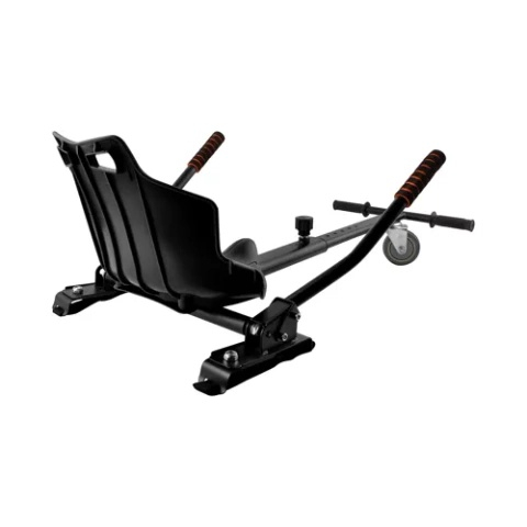 Kit kart pentru hoverboard reglabil, scaun ergonomic si manete control, compatibil placa doua roti, negru portocaliu [5]