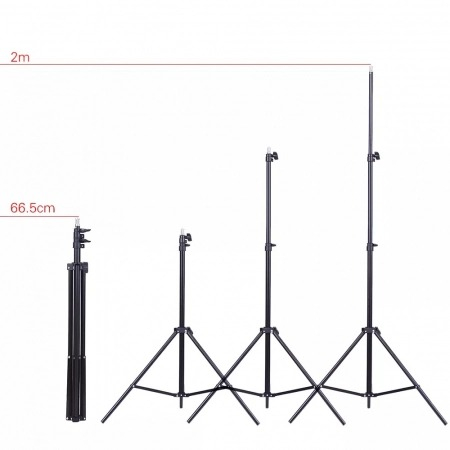 Kit studio foto,lumini,4 umbrele alb,negru,suport fundal 2x3m,2x bec 45W + 3 panze fundal multicolore [4]