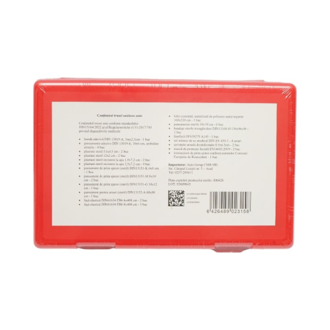 Kit siguranta auto complet – geanta depozitare, extinctor spray 1000 ml, 2 triunghiuri reflectorizante, vesta reflectorizanta galbena si trusa sanitara auto, set obligatoriu pentru autoturisme [5]