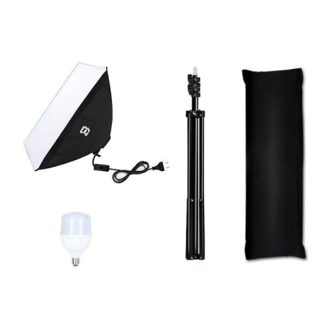 Kit studio foto, softbox 50 x 70 cm, 1 bec LED 30W 5700K, trepied 200 cm, geanta transport inclusa [3]