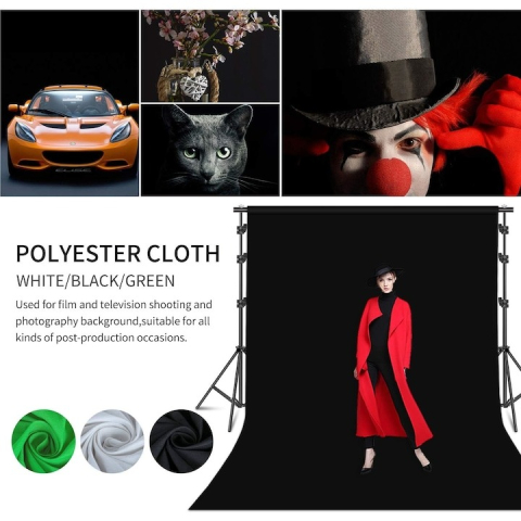 Set studio foto video profesional cu fundal alb, 2 softboxuri, 2 umbrele difuzie, 2 becuri fluorescente 45W 5500K si 2 LED RGB 150W cu telecomanda, suport 200 cm si genti transport [3]