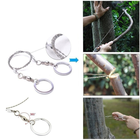 Kit supravietuire 13 in 1 pentru camping si urgente, trusa compacta cu busola, lanterna, cutit pliabil, laser si accesorii outdoor [7]