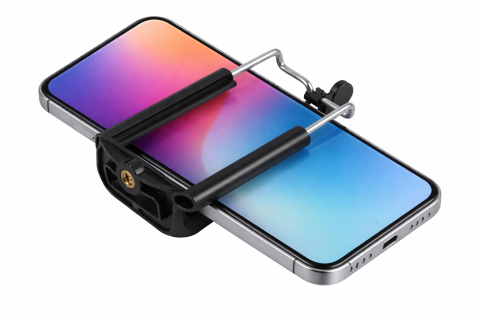 Kit vlogging trepied podea 180 cm aluminiu cu suport telefon clips 5.3–8 cm si telecomanda bluetooth, 3 segmente, filet 1/4, stabil max.3 kg [2]