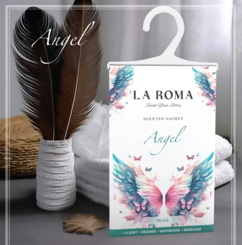 Odorizant pentru dulap La Roma – Angel, Aromă Luminoasă și Rafinată pentru Haine Proaspăt Parfumate, Inspirată din Eleganța Parfumeriei Italiene [1]