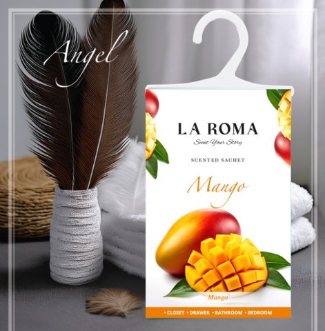 Odorizant pentru dulap La Roma – Mango, Aromă Fructată și Energizantă pentru Haine Proaspăt Parfumate, Inspirată din Dulceața Verii Mediteraneene [2]