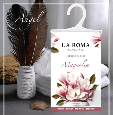 Odorizant pentru dulap La Roma – Magnolia, Aromă Florală și Elegantă pentru Haine Proaspăt Parfumate, Inspirată din Grădinile Mediteraneene în Floare [2]