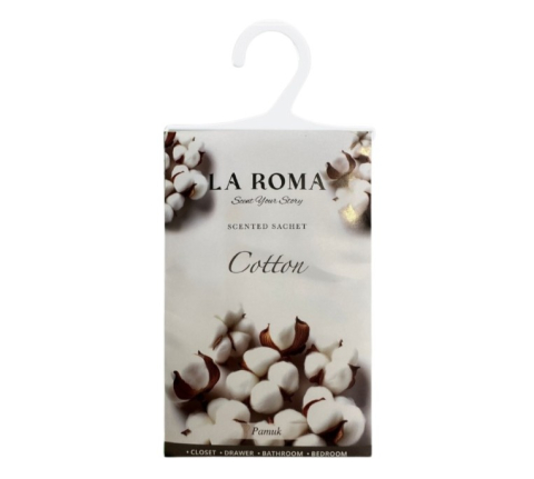 Odorizante - Odorizant pentru dulap La Roma – Cotton, Aromă Curată și Catifelată pentru Haine Proaspăt Parfumate, Inspirată din Prospețimea Lenjeriilor Mediteraneene