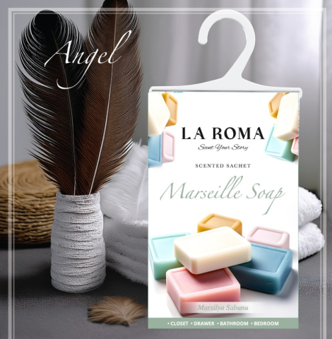 Odorizant pentru dulap La Roma – Săpun de Marsilia, Aromă Curată și Delicată pentru Haine Proaspăt Parfumate, Inspirată din Tradiția Parfumeriei Provensale [2]