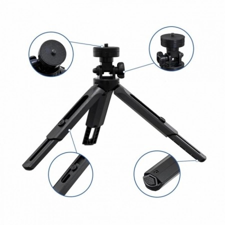 Lampa circulara LED 26 cm diametru + mini trepied extensibil cu suport de telefon [3]