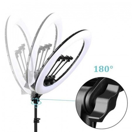 Lampa circulara LED,diametru 53 cm,trepied 200 cm si telecomanda Bluetooth pentru telefon [4]