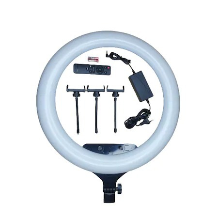 Lampa circulara LED,diametru 53 cm,trepied 200 cm si telecomanda Bluetooth pentru telefon [8]