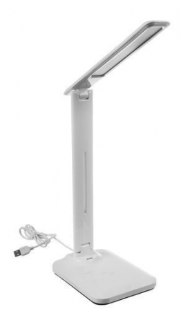 ELECTRONICE - Lampa de birou LED 10W cu cablu alimentare USB 110 cm - Alb