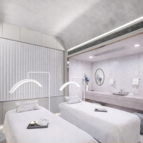 Lampa cosmetica tip semiluna, LED, 40 W, 2500 lm, 320 LED-uri, inaltime reglabila 139-184 cm, lumina calda/rece/neutra, alb [4]