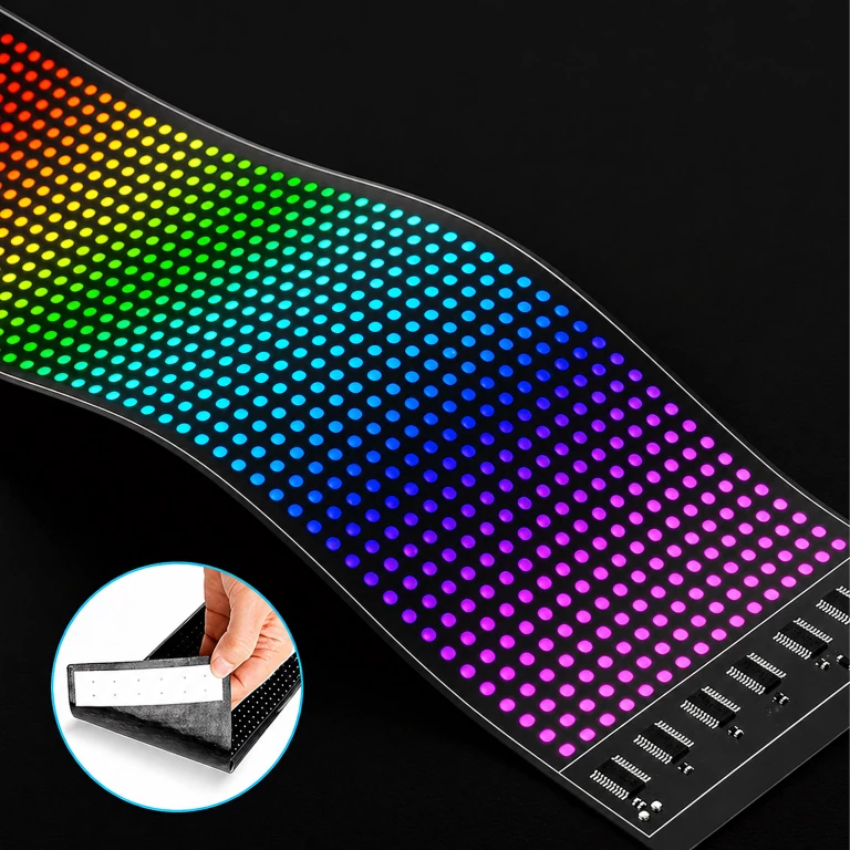 Lampă de afișare cu bandă LED auto IP65 19x89cm [6]