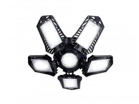 Lampa LED de atelier si garaje cu brate rabatabile, soclu standard E27, 135 LED [3]