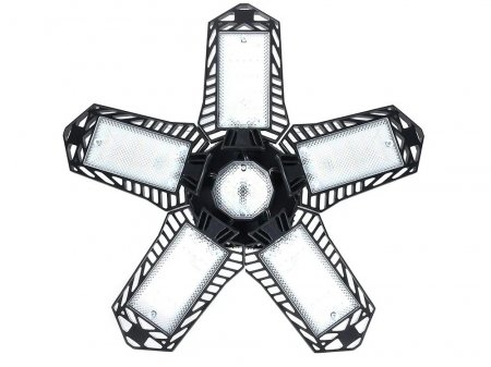 Lampa LED de atelier si garaje cu brate rabatabile, soclu standard E27, 135 LED [9]