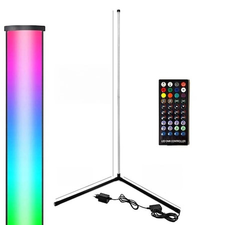 ELECTRONICE - Lampa ambientala RGB, pentru atmosfera in camera, control prin aplicatie, inaltime 102 cm