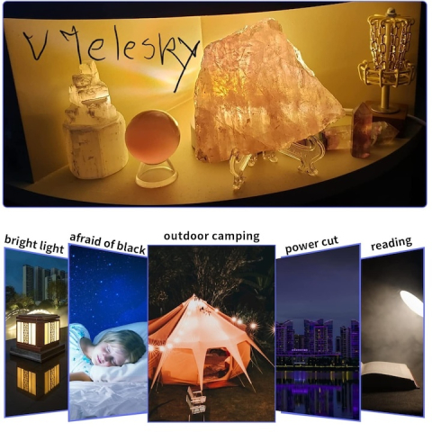 Lampa LED portabilă USB Dodaco, set 5 bucăți, dimensiuni 58x18x9mm, lumină puternică [3]