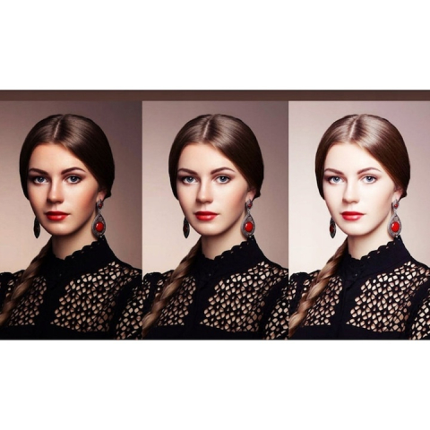 Lampa LED selfie tip inel pentru telefon, 36 LED-uri, 3 niveluri luminozitate, alimentare USB, prindere cu clema, alb rece [3]