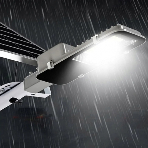 Lampa solara 102 LED cu panou, telecomanda control, rezistenta la apa, IP66, putere 600W [3]
