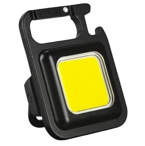Lanternă Breloc LED COB Dactylion – 800 Lumeni, Reîncărcabilă USB-C, IP65, Multifuncțională cu Desfăcător Sticle