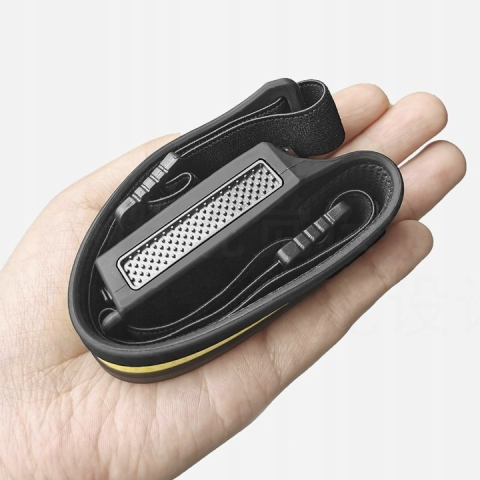 Lanterna frontala reincarcabila USB Type-C, LED COB, senzor de miscare, 6 moduri de iluminare, 350 lm, raza 50 m², rezistenta la socuri si apa, banda reglabila – performanta si confort in orice situat [4]