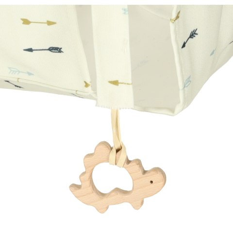 Leagan din lemn, pentru copii, bumbac, usor de montat, bej/alb [6]