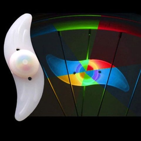 Lumina LED pentru spite bicicleta, din ABS, rezistenta la apa, 3 moduri de iluminare – vizibilitate sporita si stil modern pentru plimbarile tale [2]