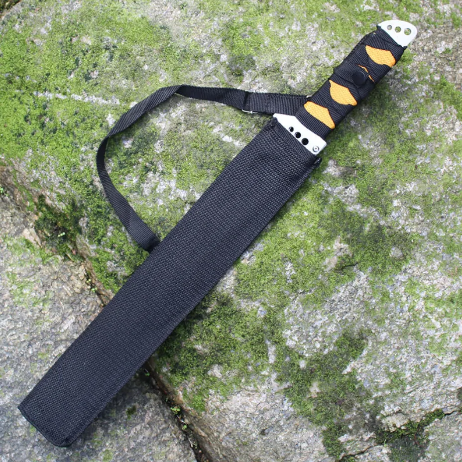 Maceta argintie 48 cm cu lama lunga 35 cm, grosime 3 mm, tais neted si zimtat [8]