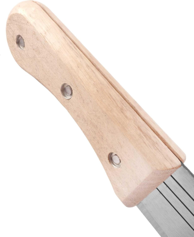 Maceta, dimensiuni lama 460 x 50 mm, lungime totala 610 mm, otel, maner din lemn, pentru gradina, camping [2]