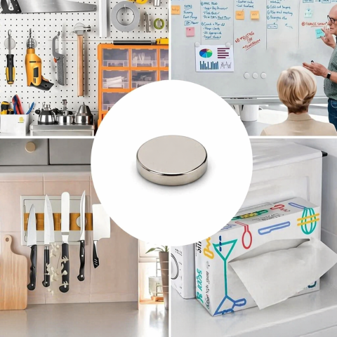 Magnet neodim disc 10 x 1.5 mm N48, puternic pentru fixare precisa, electronica, inchidere cutii si aplicatii tehnice [1]