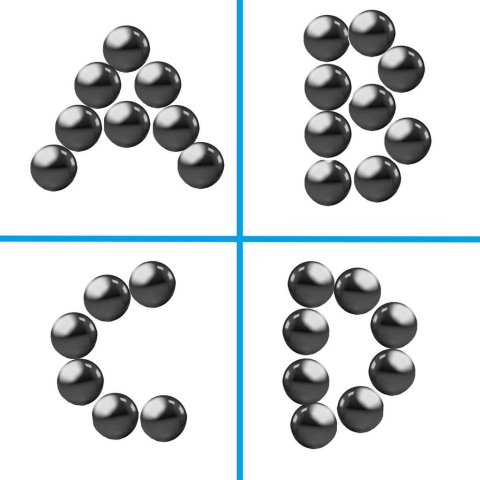 Magneti sferici ceramici antistres, bila neagra lucioasa, set 10 bucati, diametru 24.5 mm [6]