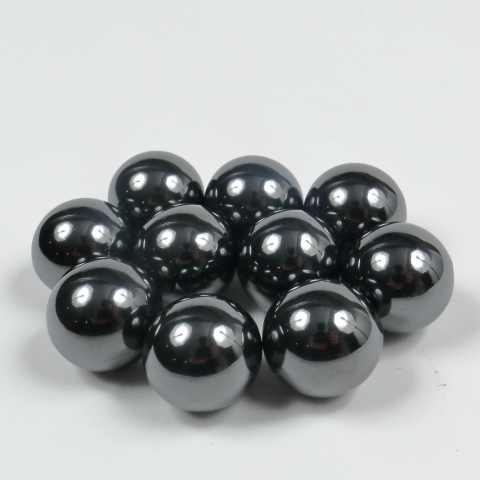 Magneti sferici ceramici antistres, bila neagra lucioasa, set 4 bucati, diametru 18 mm [8]