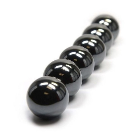 Magneti sferici ceramici antistres, bila neagra lucioasa, set 6 bucati, diametru 18 mm [8]