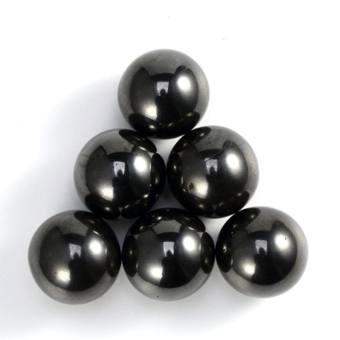 Magneti sferici ceramici antistres, bila neagra lucioasa, set 6 bucati, diametru 18 mm [15]