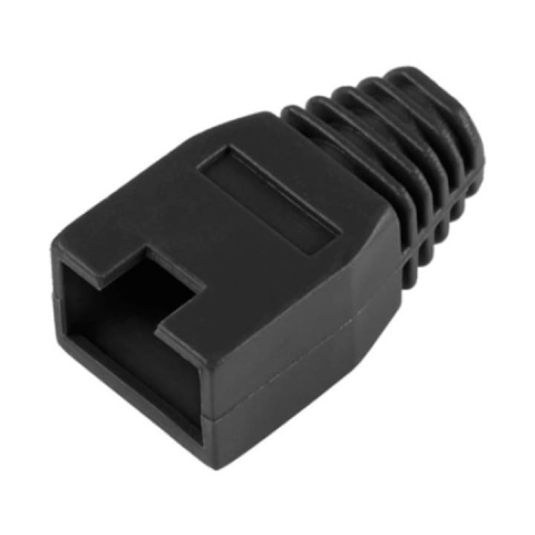 Instrumente LAN - Manson de protectie pentru mufe internet, RJ 45 - Negru