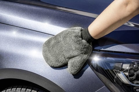 Manusa de lustruit auto, microfibra, super moale, gri [1]