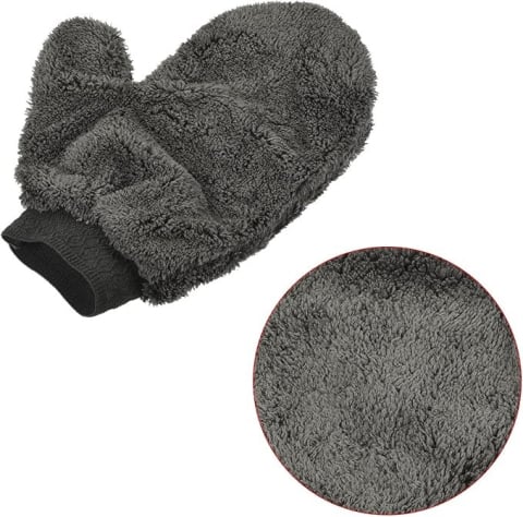 Manusa de lustruit auto, microfibra, super moale, gri [2]