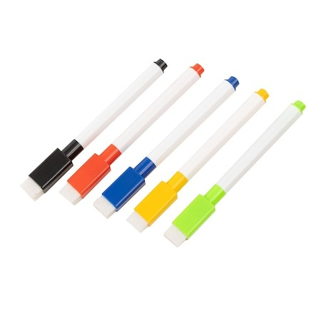Tablete grafice desen - Marker cu stergere uscata scriere universala pentru diverse table, varf negru, culoare capac multicolor