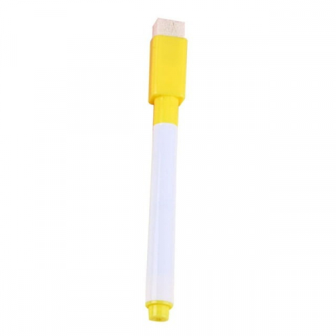 Tablete grafice desen - Marker cu stergere uscata scriere universala pentru diverse table, varf negru, culoare capac galben