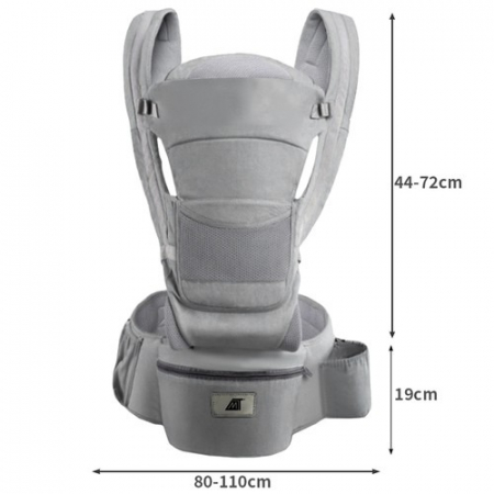 Marsupiu ergonimic,multifunctional pentru bebelusi,15in1,greutate maxima 25 kg - Gri [1]