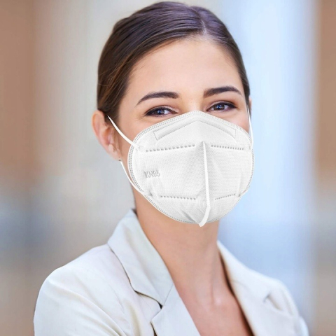 Masca de protectie KN95 pentru adulti, filtrare ridicata minimum 95%, de unica folosinta, culoare alba [7]