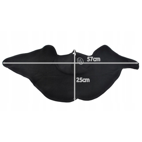 Masca termica  - pentru ski, motor, scooter, protectie pentru gat, fata si urechi, 57x25cm, negru [4]