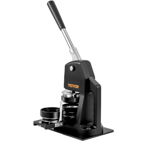 Masina 2 in 1 de facut insigne, include matrite 32 mm si 58 mm, kit complet 500 piese, maner ergonomic, ideal pentru branding, scoli, ateliere creative si proiecte DIY [9]