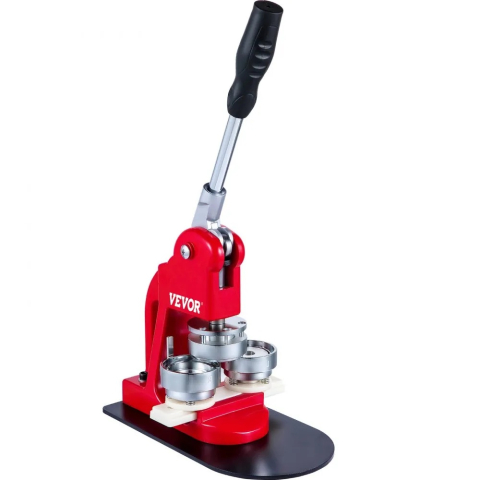 Masina de facut insigne 44 mm, kit complet 1000 piese, matrita inclusa, maner ergonomic, ideal pentru branding, scoli, ateliere creative si proiecte DIY [8]