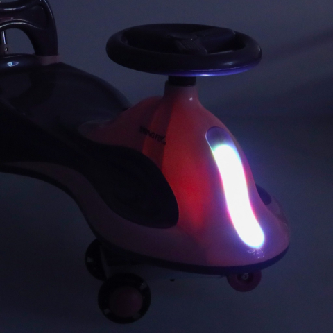 Masinuta pentru copii, fara pedale, maner ghidare, greutate maxima suportata 100 kg, 90 x 74 x 31.5 cm, roz [3]